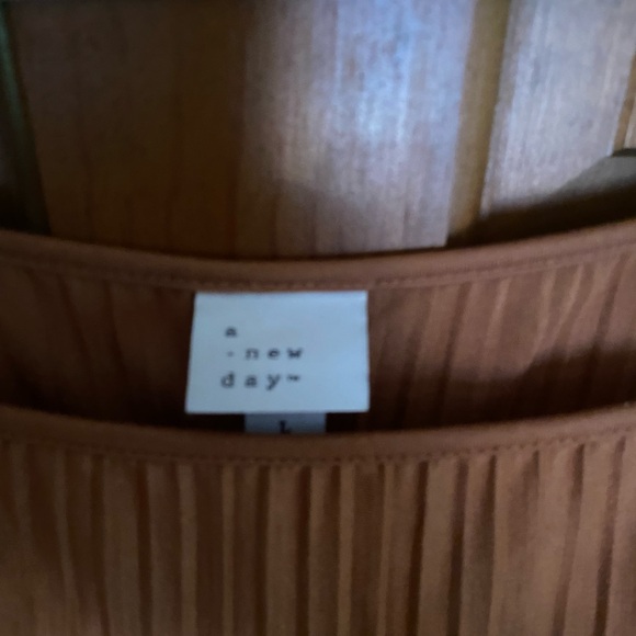 A New Day Tan One Shoulder Sheath Dress - Picture 3 of 5